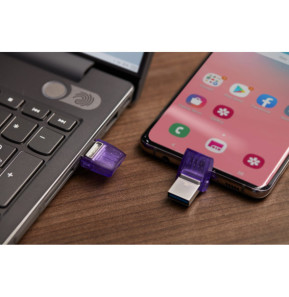 Kingston Technology DataTraveler 256 Go microDuo 3C 200 Mo/s dual USB-A + USB-C (DTDUO3CG3/256GB)