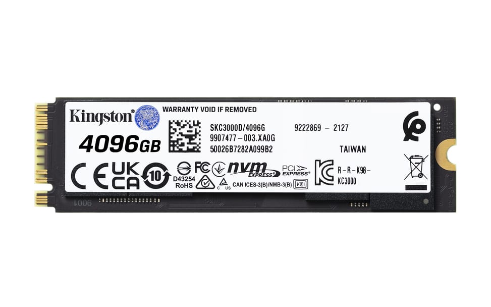 Kingston Technology 4096G KC3000 M.2 2280 NVMe SSD (SKC3000D/4096G) — image 2