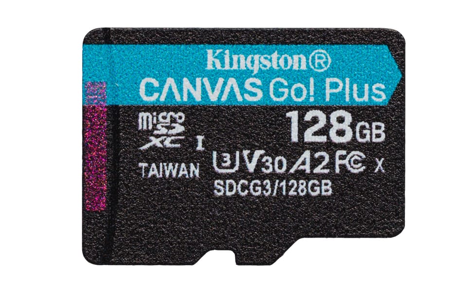 Kingston Technology Carte microSDXC Canvas Go Plus 170R A2 U3 V30 de 128 Go + ADP (SDCG3/128GB) — image 3