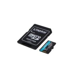 Kingston Technology Carte microSDXC Canvas Go Plus 170R A2 U3 V30 de 256 Go + ADP (SDCG3/256GB)