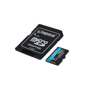 Kingston Technology Carte microSDXC Canvas Go Plus 170R A2 U3 V30 de 256 Go + ADP (SDCG3/256GB)
