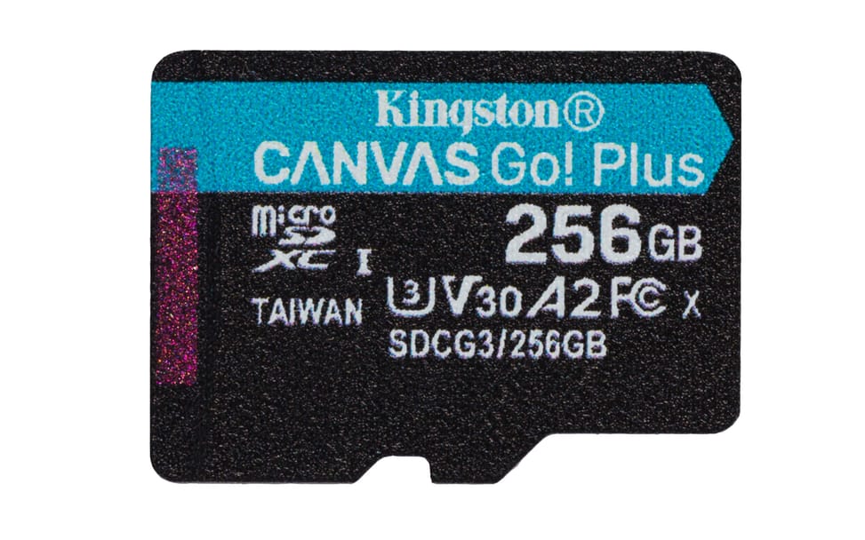 Kingston Technology Carte microSDXC Canvas Go Plus 170R A2 U3 V30 de 256 Go + ADP (SDCG3/256GB) — image 3