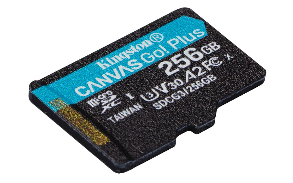 Kingston Technology Carte microSDXC Canvas Go Plus 170R A2 U3 V30 de 256 Go + ADP (SDCG3/256GB) — image 4