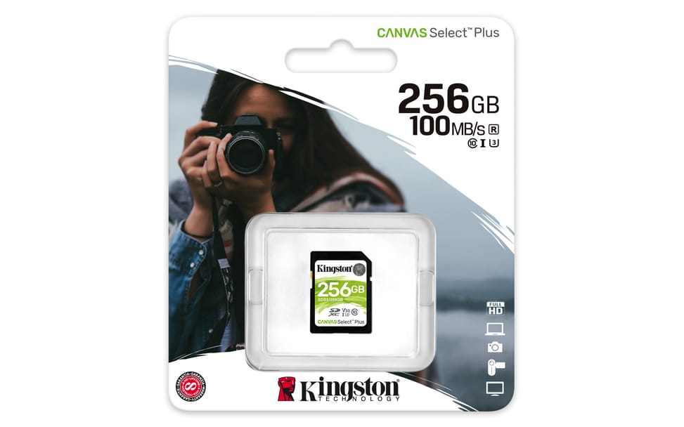 Kingston Technology Carte SDXC Canvas Select Plus 100R C10 UHS-I U3 V30 de 256 Go (SDS2/256GB) — image 3
