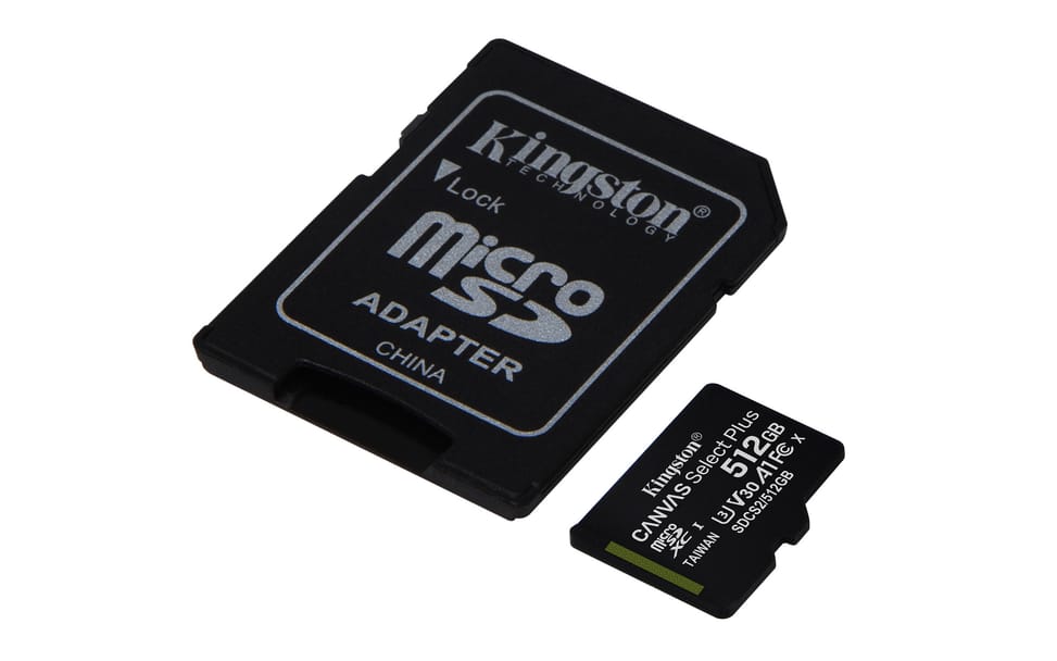 Kingston Technology Carte micSDXC Canvas Select Plus 100R A1 C10 de 512 Go + ADP (SDCS2/512GB) — image 2