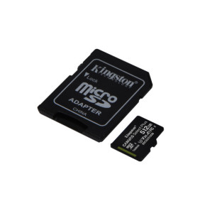 Kingston Technology Carte micSDXC Canvas Select Plus 100R A1 C10 de 512 Go + ADP (SDCS2/512GB)