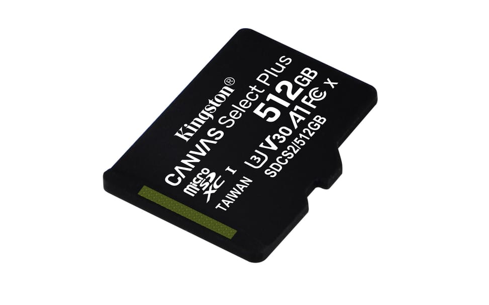Kingston Technology Carte micSDXC Canvas Select Plus 100R A1 C10 de 512 Go + ADP (SDCS2/512GB) — image 4