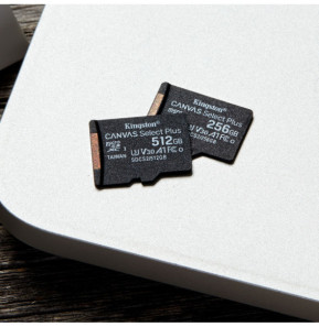 Kingston Technology Carte micSDXC Canvas Select Plus 100R A1 C10 de 512 Go + ADP (SDCS2/512GB)