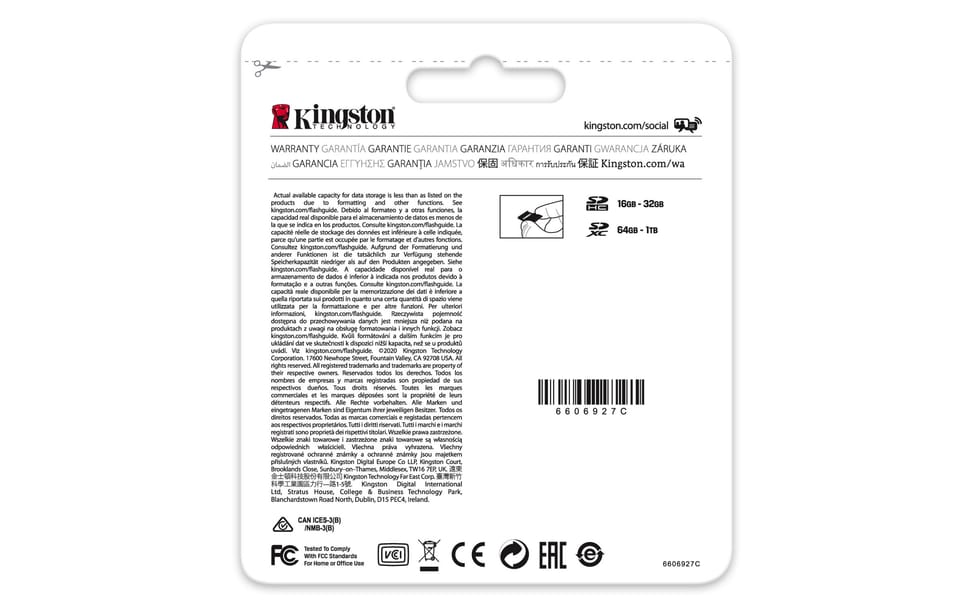 Kingston Technology Carte SDXC Canvas Select Plus 100R C10 UHS-I U3 V30 de 512 Go (SDS2/512GB) — image 4