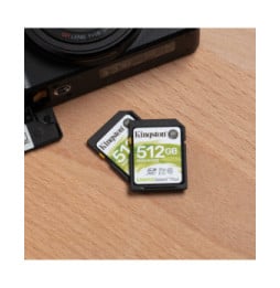 Kingston Technology Carte SDXC Canvas Select Plus 100R C10 UHS-I U3 V30 de 512 Go (SDS2/512GB)
