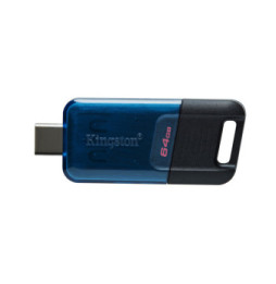 Kingston Technology DataTraveler 64GB 80 M 200 Mo/s USB-C 3.2 Gen 1 (DT80M/64GB)