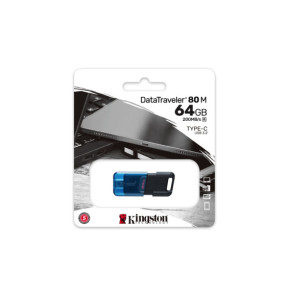 Kingston Technology DataTraveler 64GB 80 M 200 Mo/s USB-C 3.2 Gen 1 (DT80M/64GB)