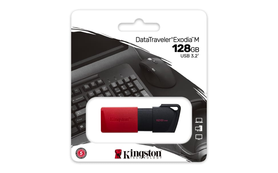 Kingston Technology DataTraveler 128GB USB3.2 Gen1 Exodia M (Noir + Rouge) (DTXM/128GB) — image 6
