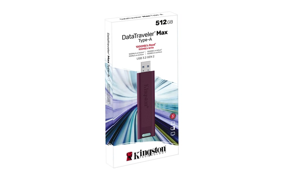 Kingston Technology DataTraveler 512GB USB flash disk Max Type-A 1000R/900W USB 3.2 Gen 2 (DTMAXA/512GB) — image 7