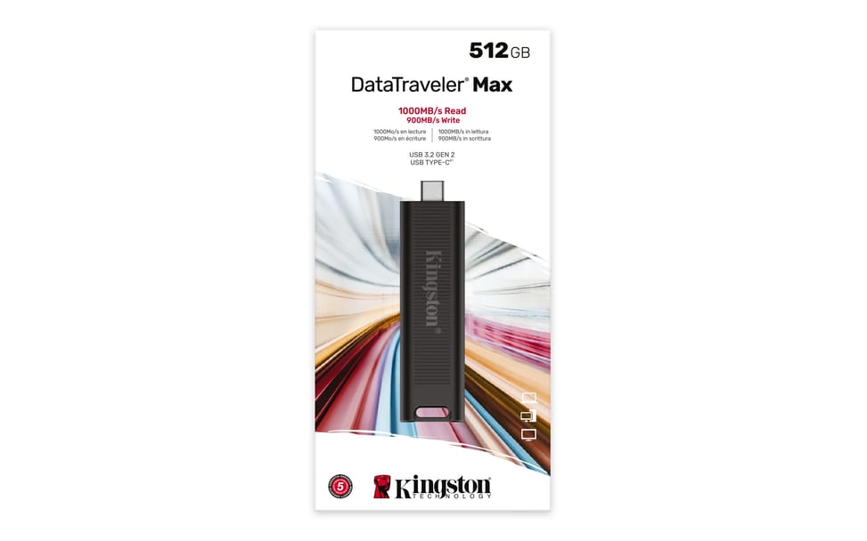 Kingston Technology DataTraveler 512GB Max 1000R/900W USB 3.2 Gen 2 (DTMAX/512GB) — image 9