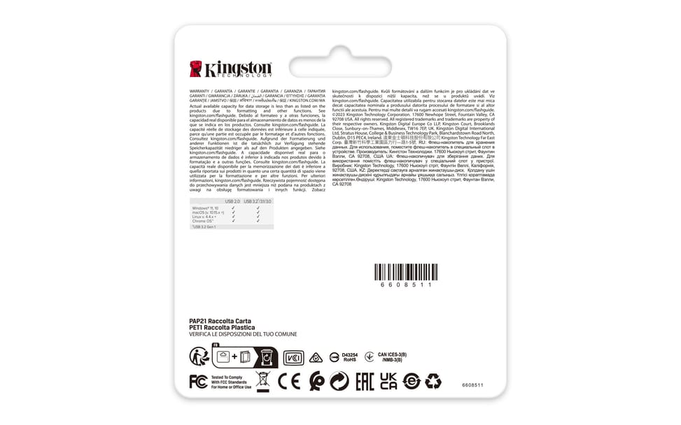 Kingston Technology DataTraveler 128Go 220Mo/s Clé USB 3.2 Gen 1 Métal SE9 G3 (DTSE9G3/128GB) — image 6