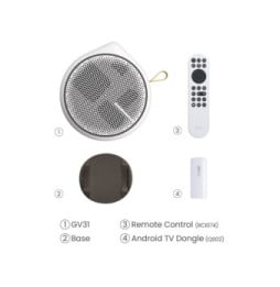 BenQ GV31 vidéo-projecteur Projecteur à focale standard 300 ANSI lumens DLP 1080p (1920x1080) Blanc (9H.JS877.59E)