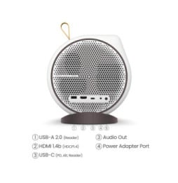 BenQ GV31 vidéo-projecteur Projecteur à focale standard 300 ANSI lumens DLP 1080p (1920x1080) Blanc (9H.JS877.59E)
