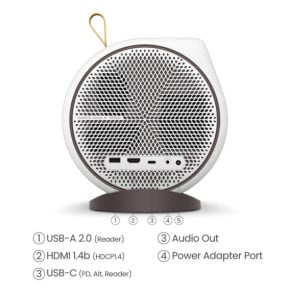BenQ GV31 vidéo-projecteur Projecteur à focale standard 300 ANSI lumens DLP 1080p (1920x1080) Blanc (9H.JS877.59E)
