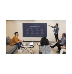 Viewsonic M2e vidéo-projecteur Projecteur à focale courte LED 1080p (1920x1080) Compatibilité 3D Gris, Blanc (W125922525)