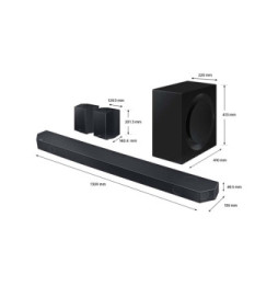 Samsung HW-Q990C Noir 11.1.4 canaux 41 W (HW-Q990C/ZF)