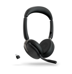 Jabra Evolve2 65 Flex Casque Avec fil &sans fil Arceau Bureau/Centre d'appels Bluetooth Noir (26699-989-899)