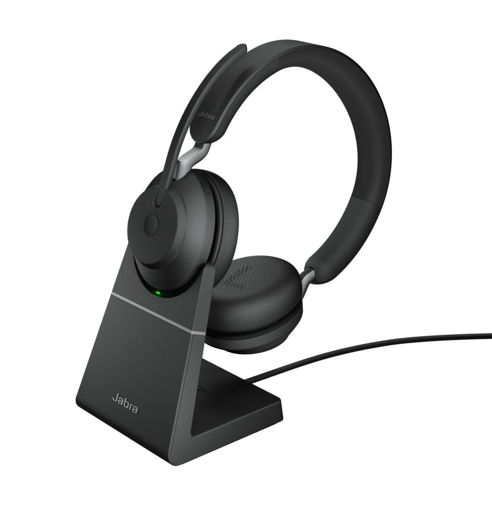 Jabra Evolve2 65, UC Stereo Casque Sans fil Arceau Bureau/Centre d'appels USB Type-A Bluetooth Noir (26599-989-989)