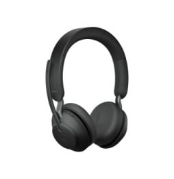 Jabra Evolve2 65, UC Stereo Casque Sans fil Arceau Bureau/Centre d'appels USB Type-A Bluetooth Noir (26599-989-989)