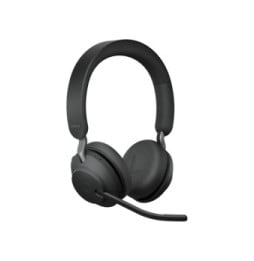 Jabra Evolve2 65, UC Stereo Casque Sans fil Arceau Bureau/Centre d'appels USB Type-A Bluetooth Noir (26599-989-989)