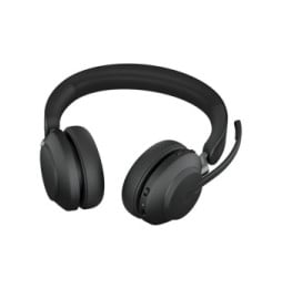 Jabra Evolve2 65, UC Stereo Casque Sans fil Arceau Bureau/Centre d'appels USB Type-A Bluetooth Noir (26599-989-989)