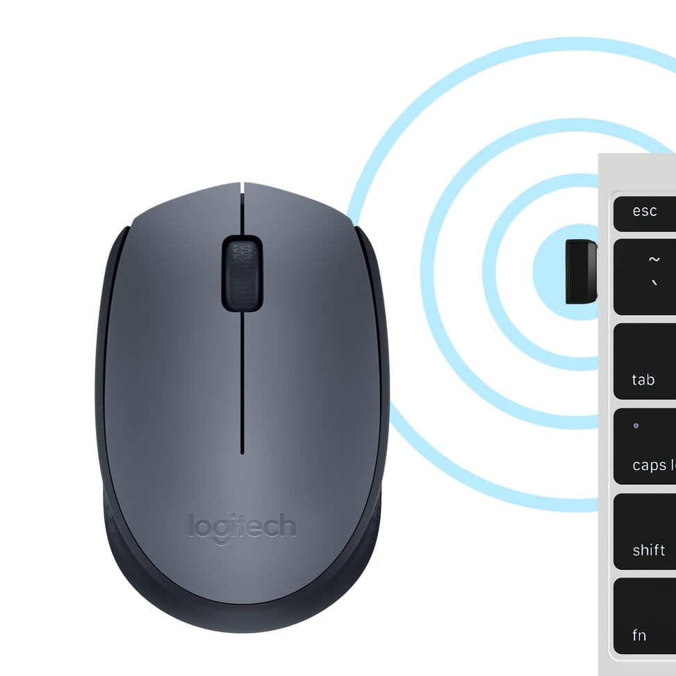 فأرة لاسلكية Logitech M170 - USB (910-004642) — صورة 1