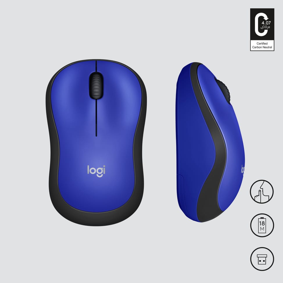 Logitech M220 Silent M220 Silent, USB 2.4GHz, Optical 1000 dpi, 1xAA, Bleu  (910-004879) — image 6