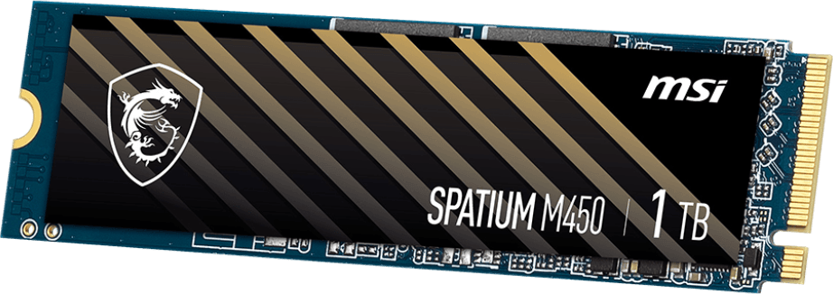 Disque Dur interne SSD MSI Spatium M450 PCIe 4.0 NVMe M.2 1To (S78-440L980-P83) — image 3