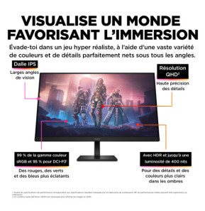 HP OMEN by HP Écran gamer QHD 165 Hz OMEN 31,5 pouces - OMEN 32q (780K0AA)