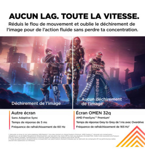 HP OMEN by HP Écran gamer QHD 165 Hz OMEN 31,5 pouces - OMEN 32q (780K0AA)