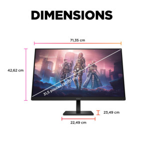 HP OMEN by HP Écran gamer QHD 165 Hz OMEN 31,5 pouces - OMEN 32q (780K0AA)