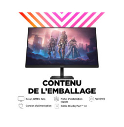 HP OMEN by HP Écran gamer QHD 165 Hz OMEN 31,5 pouces - OMEN 32q (780K0AA)