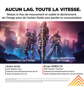 HP OMEN by HP Écran gamer FHD 165 Hz OMEN 23,8 pouces - OMEN 24 Écran gamer FHD 165 Hz OMEN 23,8 pouces - OMEN 24  (780D9AA)