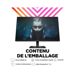 HP OMEN by HP Écran gamer FHD 165 Hz OMEN 23,8 pouces - OMEN 24 Écran gamer FHD 165 Hz OMEN 23,8 pouces - OMEN 24  (780D9AA)