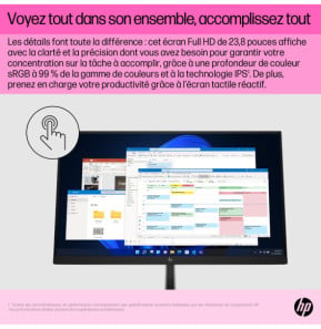 HP Écran tactile FHD E24t G5 Écran tactile FHD E24t G5 HP  (6N6E6AA)