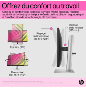 HP Écran tactile FHD E24t G5 Écran tactile FHD E24t G5 HP  (6N6E6AA)