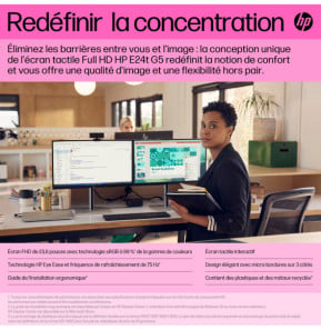HP Écran tactile FHD E24t G5 Écran tactile FHD E24t G5 HP  (6N6E6AA)