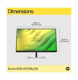 HP Écran QHD E24q G5 Écran QHD E24q G5 HP  (6N4F1AA)