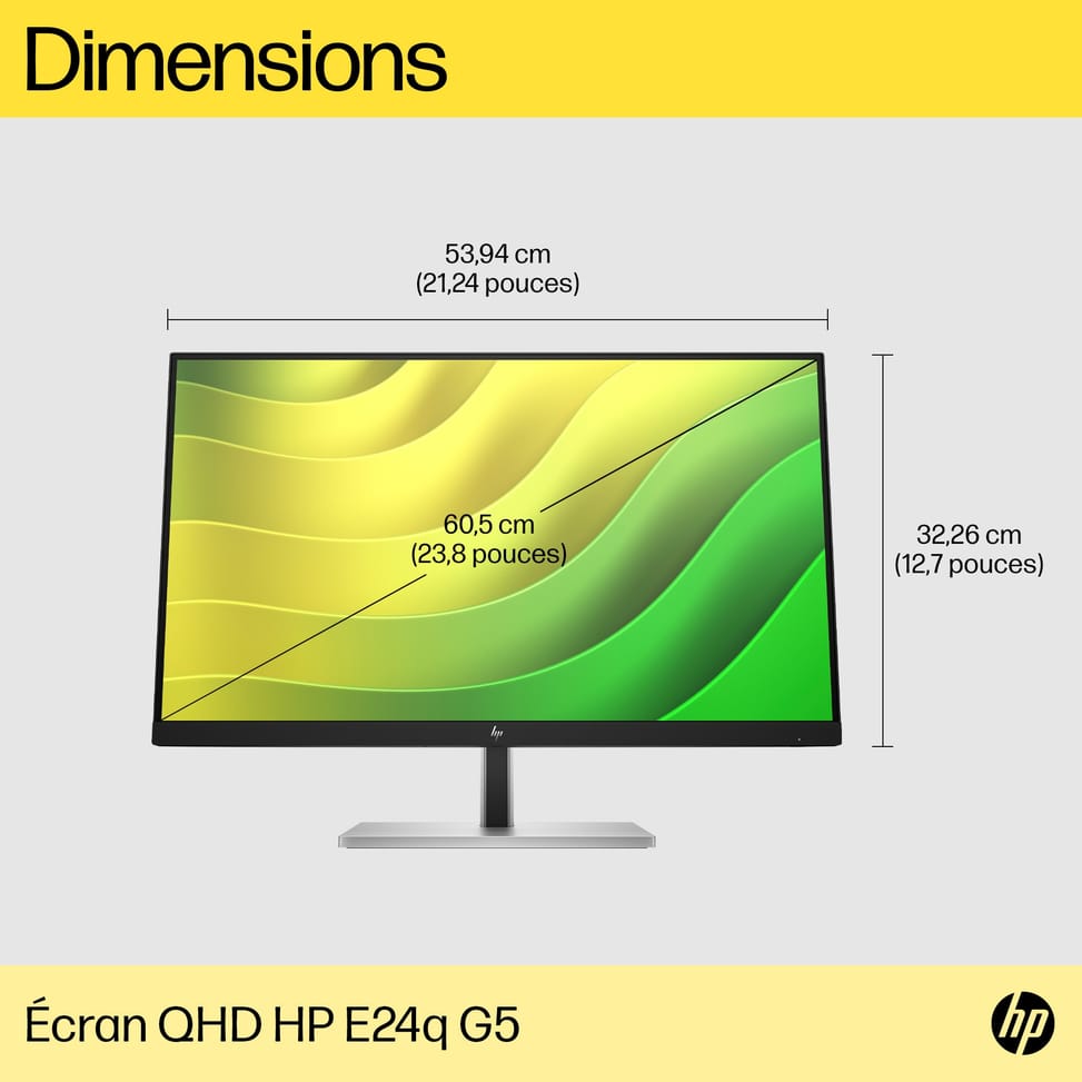 HP Écran QHD E24q G5 Écran QHD E24q G5 HP  (6N4F1AA) — image 10
