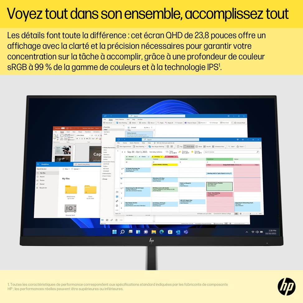 HP Écran QHD E24q G5 Écran QHD E24q G5 HP  (6N4F1AA) — image 12