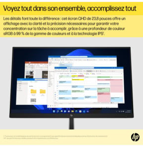 HP Écran QHD E24q G5 Écran QHD E24q G5 HP  (6N4F1AA)