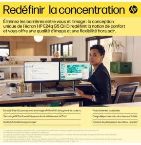 HP Écran QHD E24q G5 Écran QHD E24q G5 HP  (6N4F1AA)