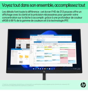 HP E-Series Écran FHD E22 G5 Écran FHD E22 G5 HP  (6N4E8AA)