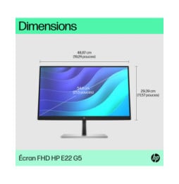 HP E-Series Écran FHD E22 G5 Écran FHD E22 G5 HP  (6N4E8AA)