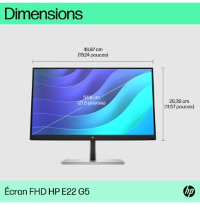 HP E-Series Écran FHD E22 G5 Écran FHD E22 G5 HP  (6N4E8AA)